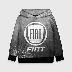 Толстовка-худи детская Fiat - grey gradient, цвет: 3D-черный