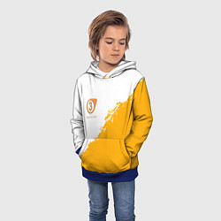 Толстовка-худи детская Half life 3 краски, цвет: 3D-синий — фото 2