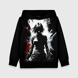 Толстовка-худи детская Воин девушка, цвет: 3D-черный