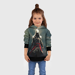 Толстовка-худи детская Assassins creed 2, цвет: 3D-черный — фото 2