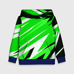 Детская толстовка Geometry stripes green