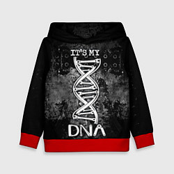 Толстовка-худи детская Its my DNA, цвет: 3D-красный