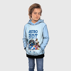 Толстовка-худи детская Astro Bot - Game, цвет: 3D-черный — фото 2