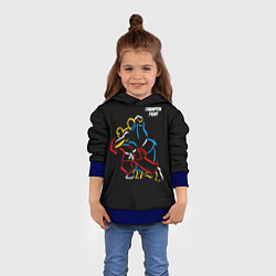 Толстовка-худи детская Champion fight, цвет: 3D-синий — фото 2