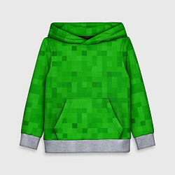 Толстовка-худи детская Крипер персонаж текстура, цвет: 3D-меланж