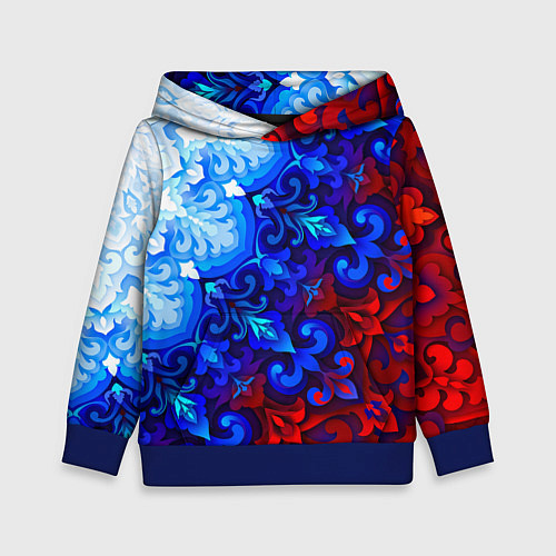 Детская толстовка Душа моя Россия 2 / 3D-Синий – фото 1