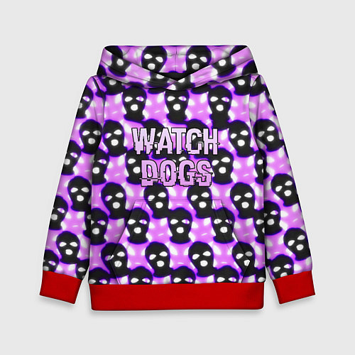 Детская толстовка Watch dogs hacker / 3D-Красный – фото 1