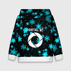 Толстовка-худи детская Portal winter, цвет: 3D-белый
