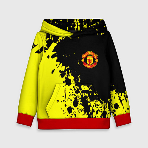 Детская толстовка Манчестер Юнайтед краски / 3D-Красный – фото 1