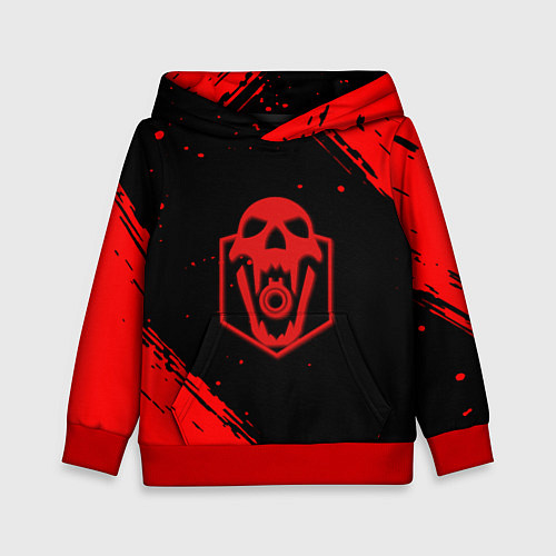 Детская толстовка Rainbow six краски полосы / 3D-Красный – фото 1