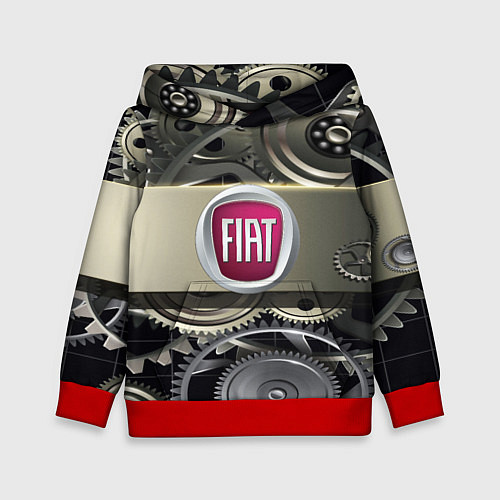 Детская толстовка FIAT logo motors / 3D-Красный – фото 1