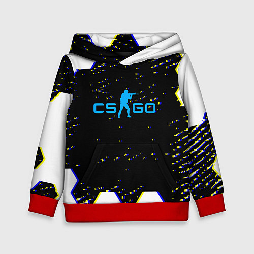Детская толстовка CS соты абстракция / 3D-Красный – фото 1