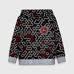 Толстовка-худи детская Mercedes benz броня текстура, цвет: 3D-меланж