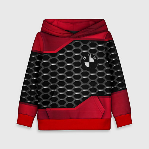 Детская толстовка BMW карбон стиль / 3D-Красный – фото 1