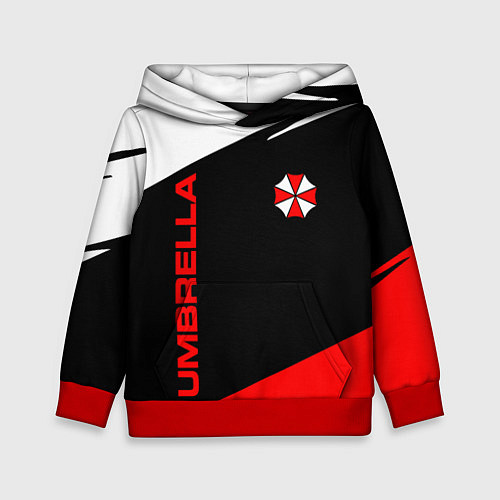 Детская толстовка Umbrella corporation - resident evil / 3D-Красный – фото 1