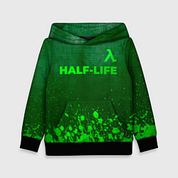 Толстовка-худи детская Half-Life - green gradient посередине, цвет: 3D-черный