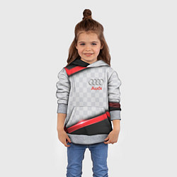 Толстовка-худи детская AUDI auto texture, цвет: 3D-меланж — фото 2