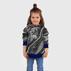 Толстовка-худи детская Чернила, цвет: 3D-синий — фото 2