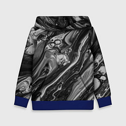 Толстовка-худи детская Чернила, цвет: 3D-синий