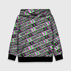 Толстовка-худи детская Juventus glitch pattern, цвет: 3D-черный