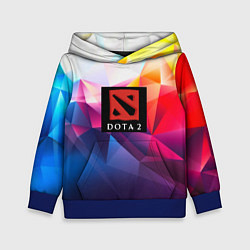 Толстовка-худи детская DOTA geometry neon, цвет: 3D-синий