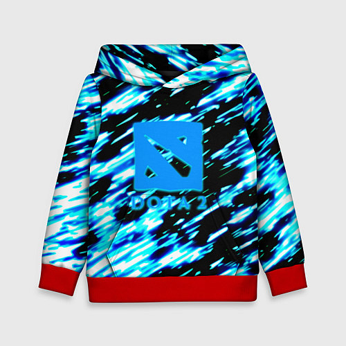 Детская толстовка DOTA холодные краски / 3D-Красный – фото 1
