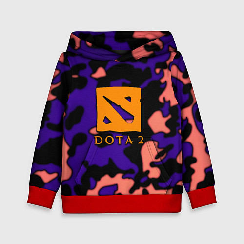 Детская толстовка DOTA 2 камуфляж / 3D-Красный – фото 1