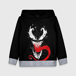Толстовка-худи детская Лицо Венома, цвет: 3D-меланж