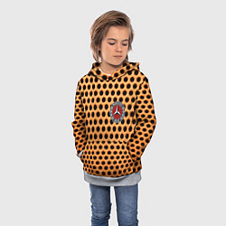 Толстовка-худи детская Mercedes benz metal auto, цвет: 3D-меланж — фото 2