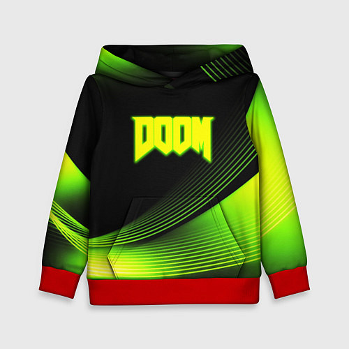 Детская толстовка Doom абстракция кислотная / 3D-Красный – фото 1