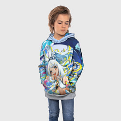 Толстовка-худи детская Mualani Genshin Impact, цвет: 3D-меланж — фото 2