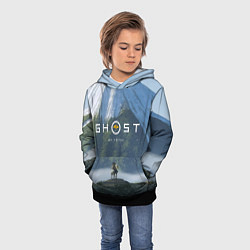 Толстовка-худи детская Ацу на коне Ghost of Yotei, цвет: 3D-черный — фото 2