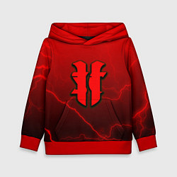 Толстовка-худи детская Starcraft молнии, цвет: 3D-красный
