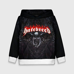 Толстовка-худи детская Hatebreed hardcore, цвет: 3D-белый