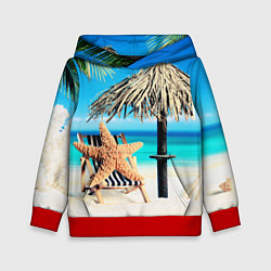 Толстовка-худи детская Resort, цвет: 3D-красный