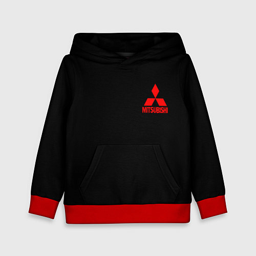 Детская толстовка Mitsubishi logo / 3D-Красный – фото 1