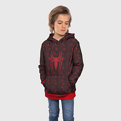 Толстовка-худи детская Spider-Man logo, цвет: 3D-красный — фото 2
