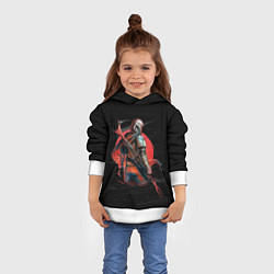 Толстовка-худи детская Дин Джарин - Мандалорец, цвет: 3D-белый — фото 2