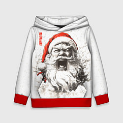 Толстовка-худи детская Японский Санта - банзай, цвет: 3D-красный