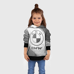 Толстовка-худи детская BMW - white gradient, цвет: 3D-черный — фото 2