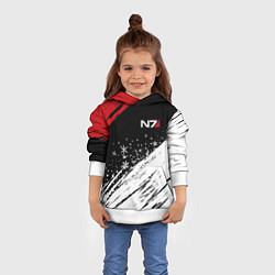 Толстовка-худи детская Mass Effect - Merry Christmas, цвет: 3D-белый — фото 2