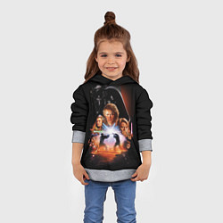 Толстовка-худи детская Звездные войны - Месть ситхов, цвет: 3D-меланж — фото 2