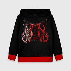 Толстовка-худи детская Double Deadpool, цвет: 3D-красный