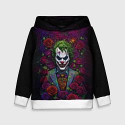 Толстовка-худи детская Joker - roses, цвет: 3D-белый