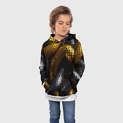 Толстовка-худи детская Звенья одной цепи, цвет: 3D-белый — фото 2