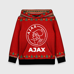 Толстовка-худи детская Ajax new year, цвет: 3D-черный