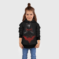 Толстовка-худи детская Neon Batman in the dark, цвет: 3D-черный — фото 2