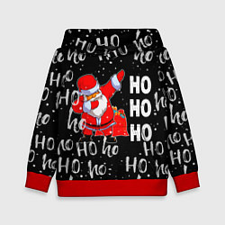 Толстовка-худи детская Новогодний деб, цвет: 3D-красный