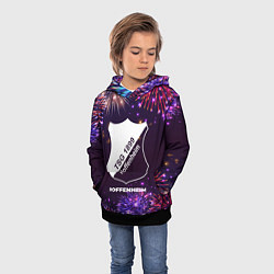 Толстовка-худи детская Праздничный Hoffenheim, цвет: 3D-черный — фото 2