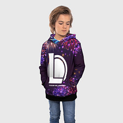 Толстовка-худи детская Праздничный League of Legends, цвет: 3D-черный — фото 2